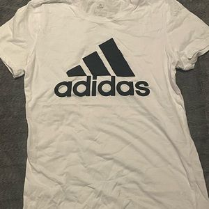 Adidas basic white tee